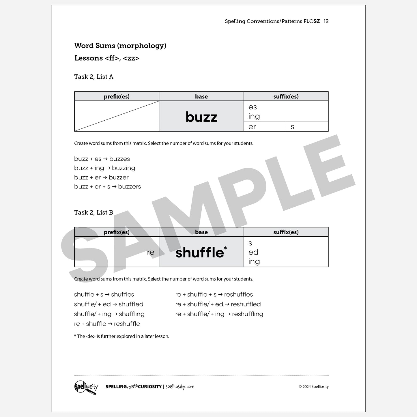 Free Package - <ll>, <zz> & <ff>, <ss>