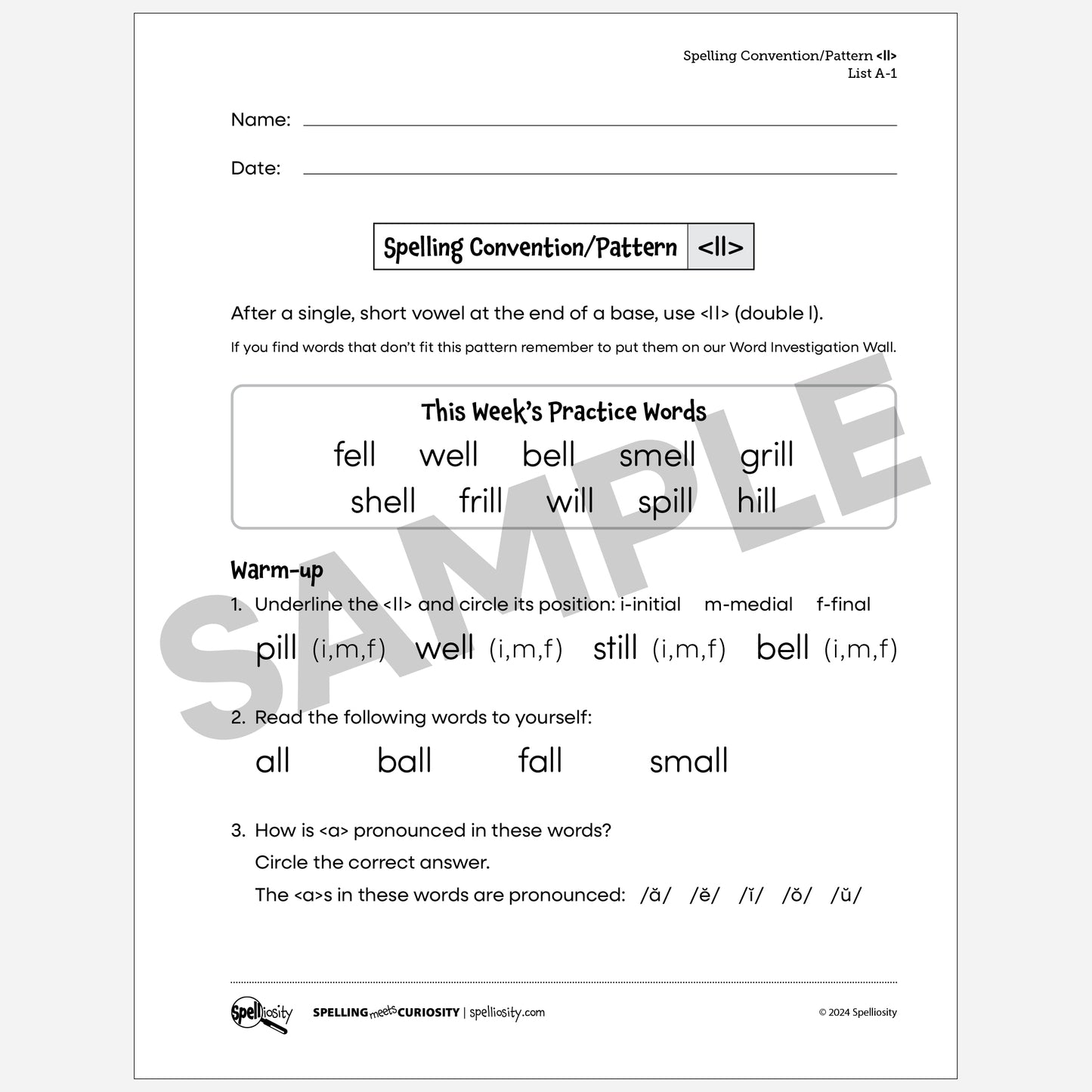 Free Package - <ll>, <zz> & <ff>, <ss>