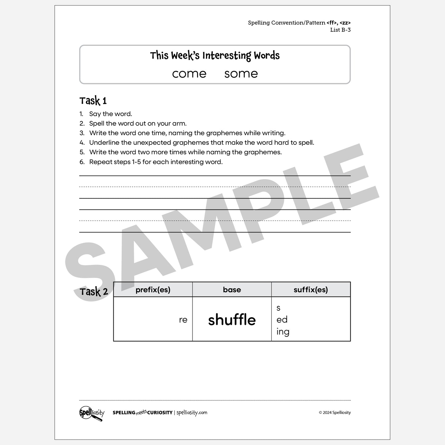 Free Package - <ll>, <zz> & <ff>, <ss>