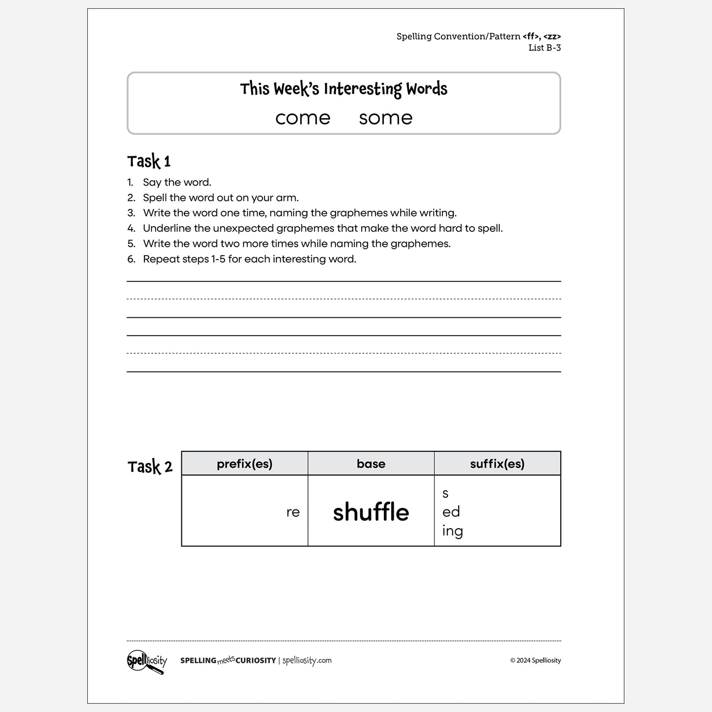 Free Package - <ll>, <zz> & <ff>, <ss>