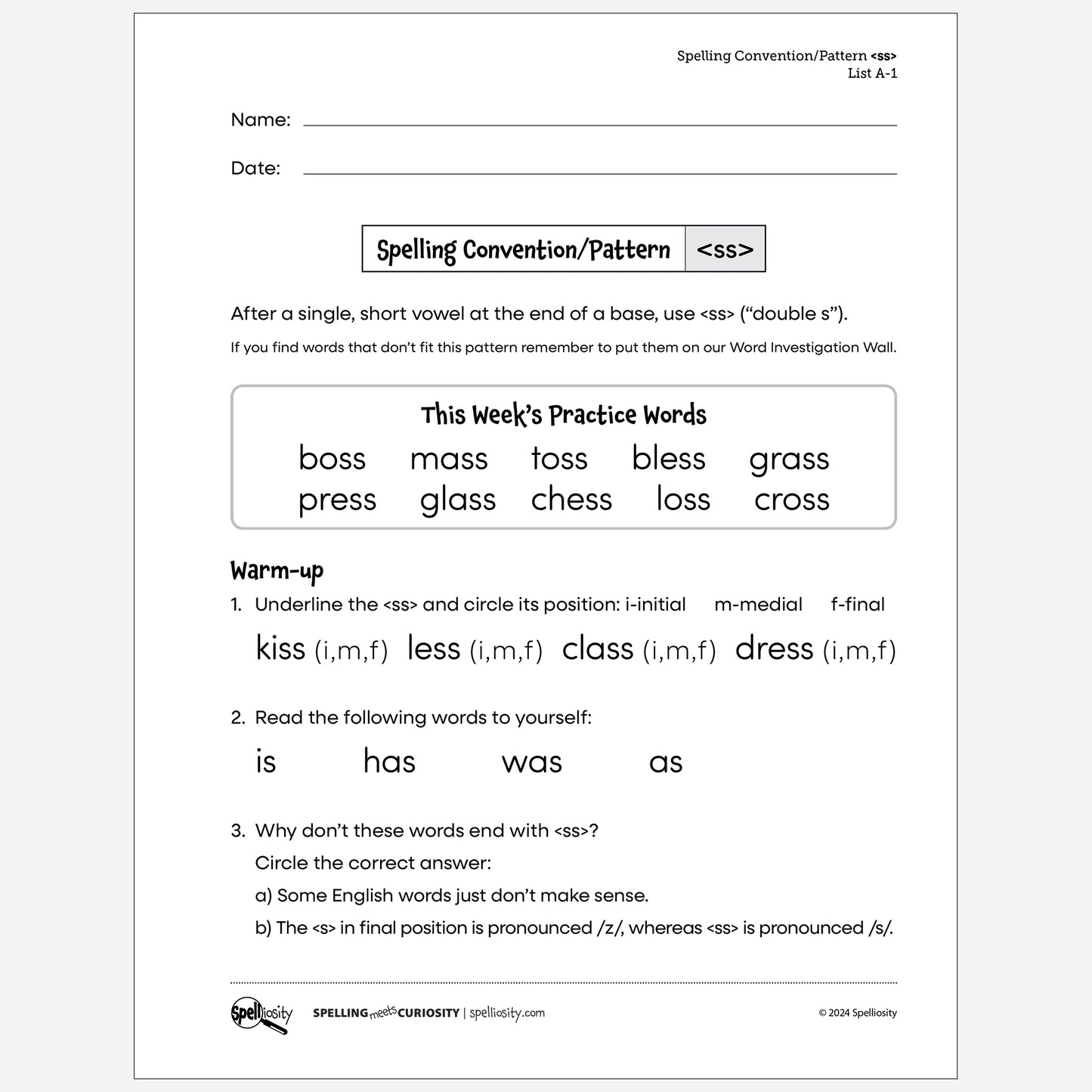 Free Package - <ll>, <zz> & <ff>, <ss>