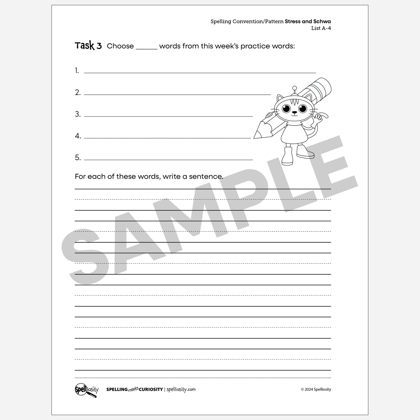 Stress and Schwa Spelling Pattern