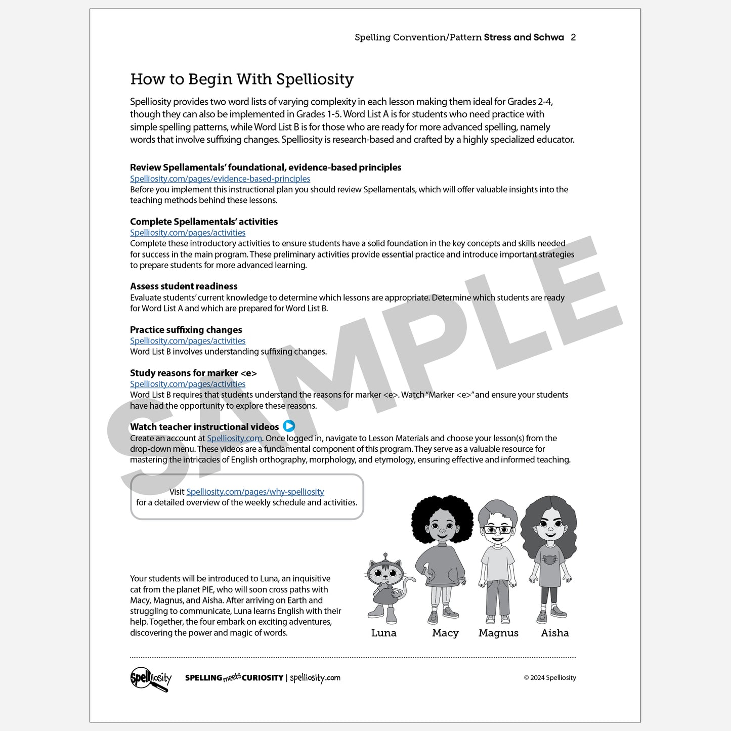 Stress and Schwa Spelling Pattern