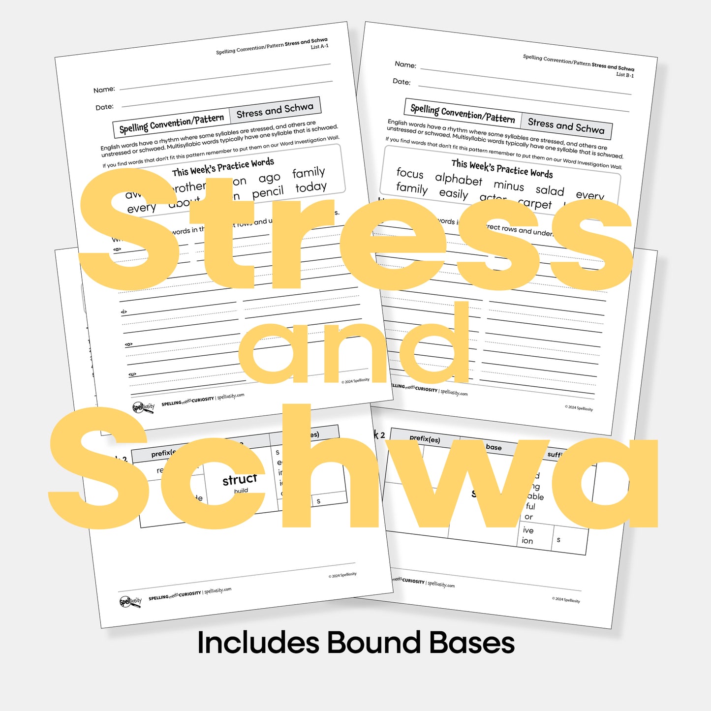 Stress and Schwa Spelling Pattern