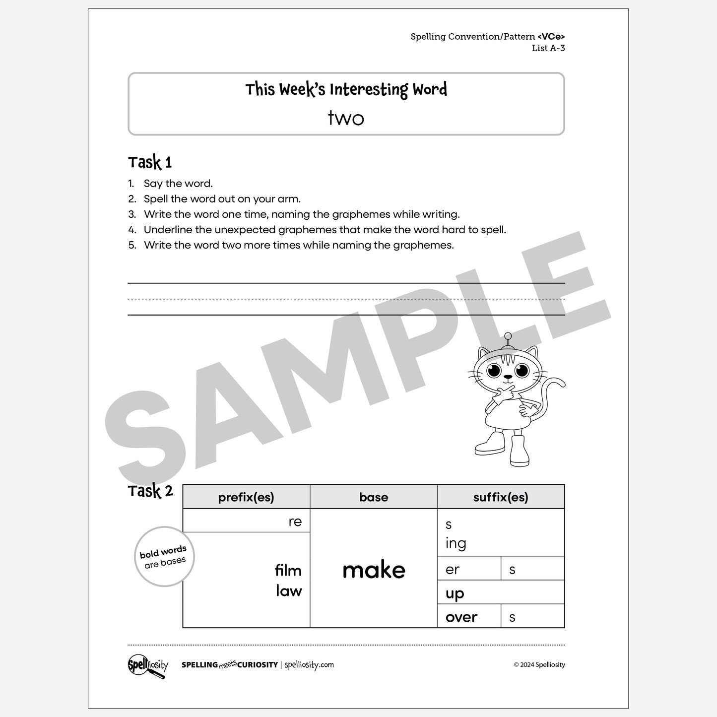 <VCe> Spelling Pattern