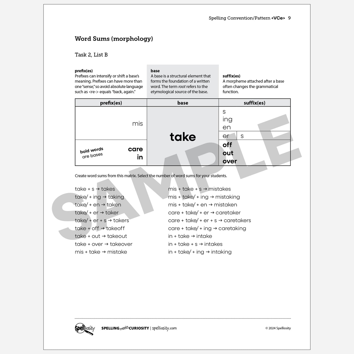 <VCe> Spelling Pattern