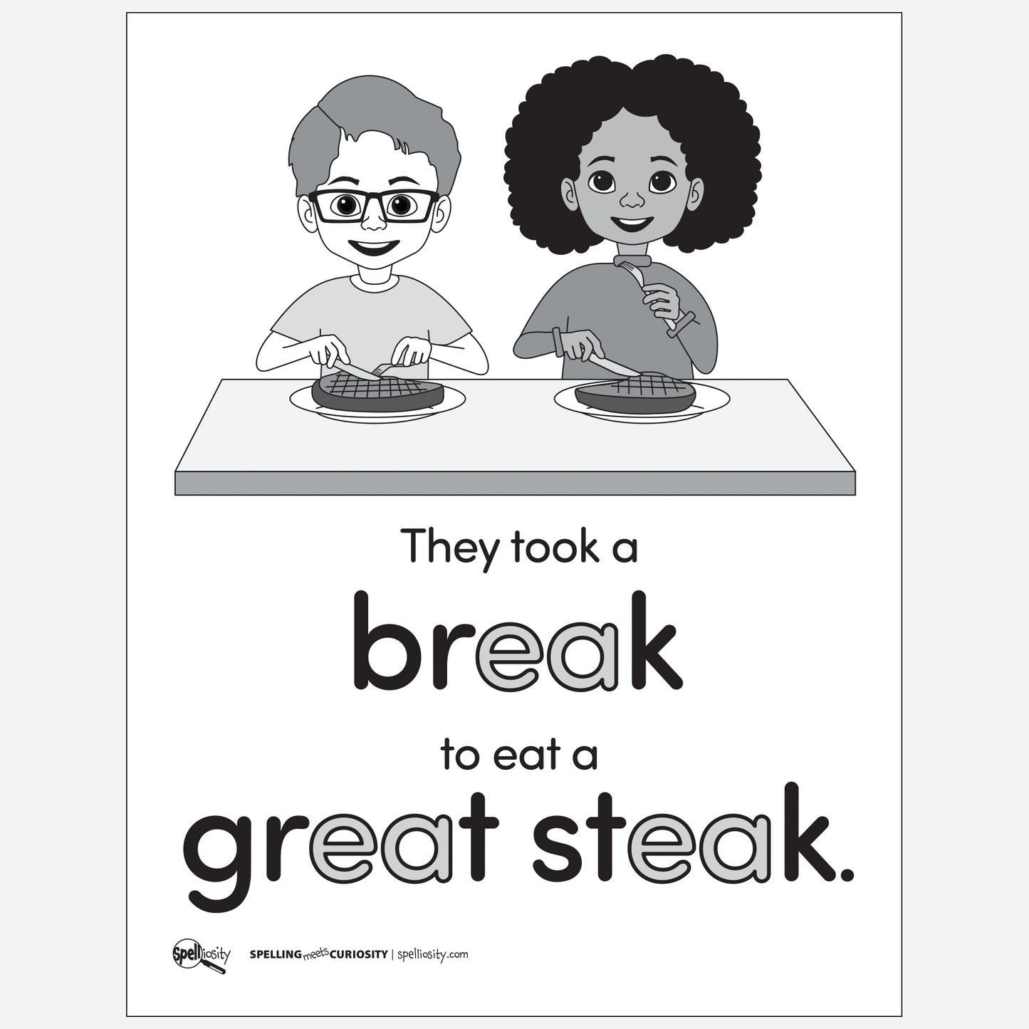 Anchor Chart – break / great / steak