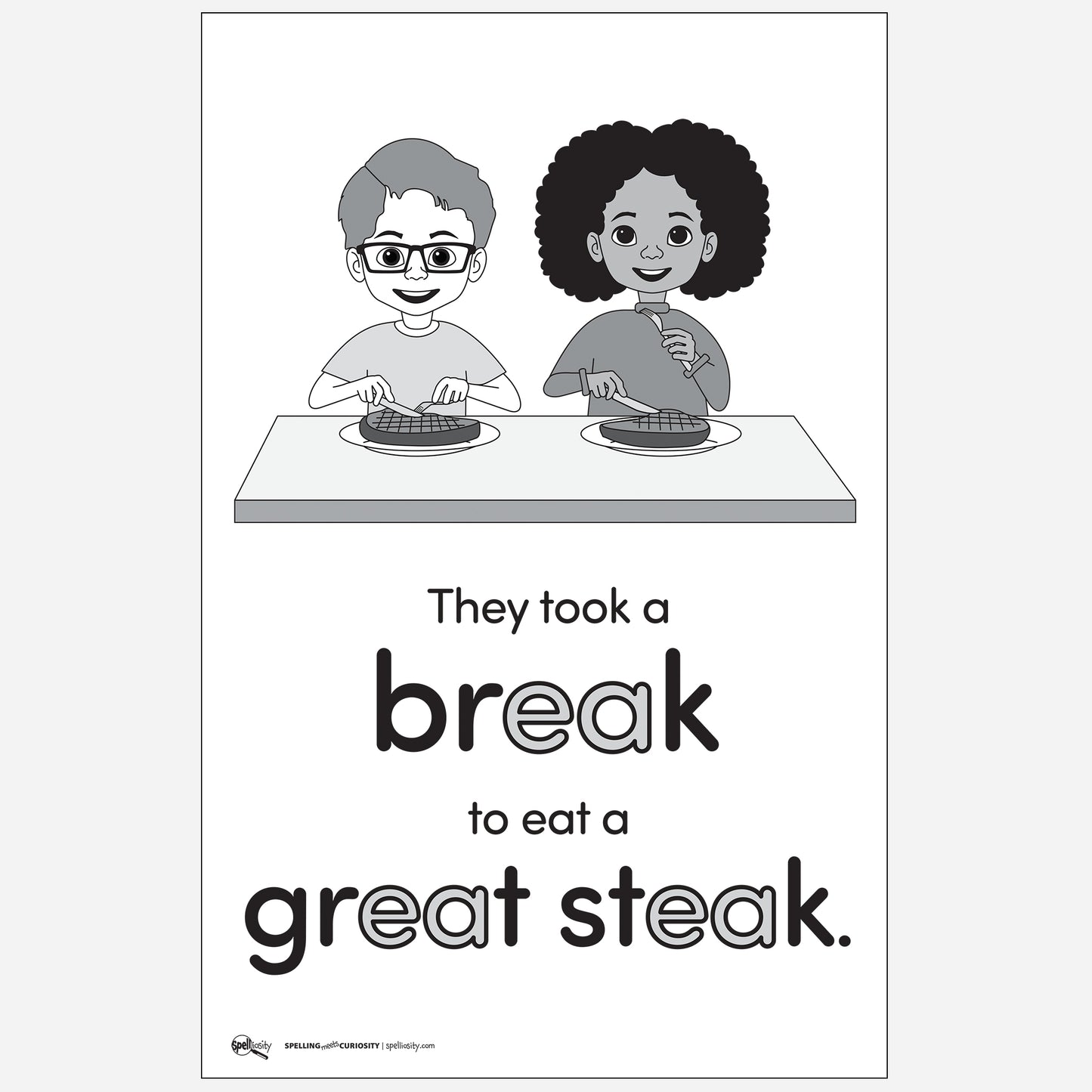 Anchor Chart – break / great / steak