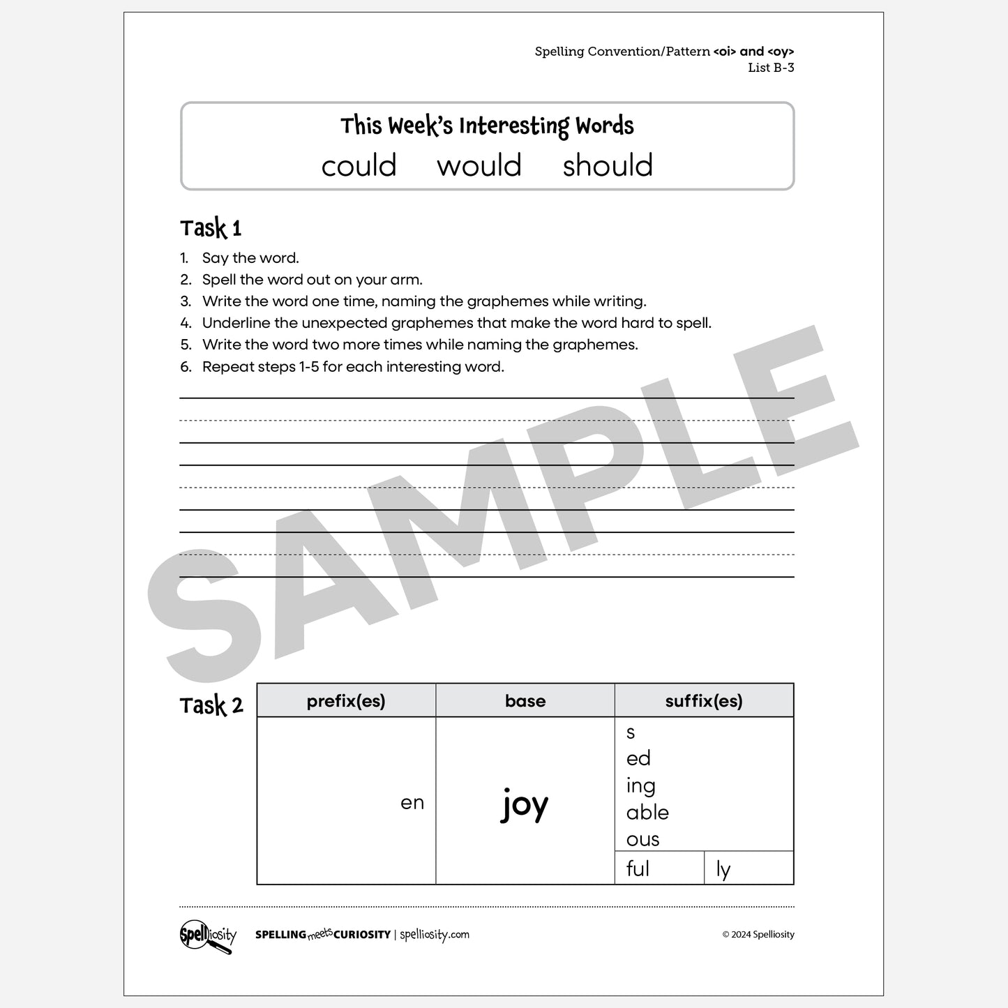 <oi> and <oy> Spelling Pattern