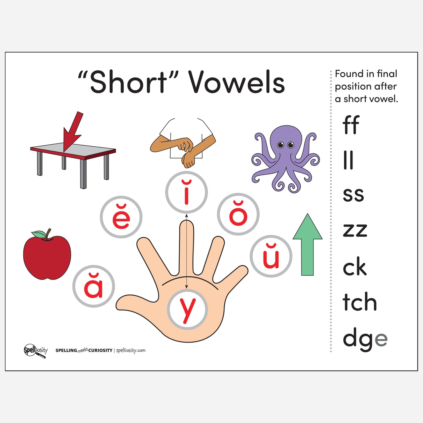 Anchor Chart - Short Vowels With FLOSZ