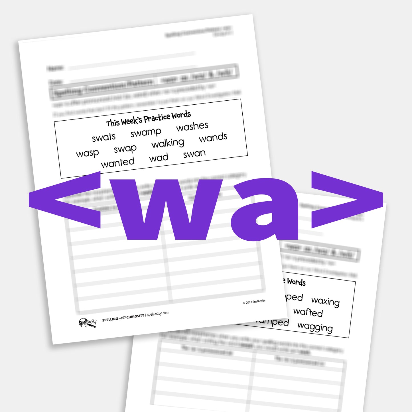 <wa> as /wɔ/ Spelling Pattern