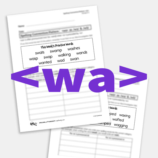 <wa> as /wɔ/ Spelling Pattern